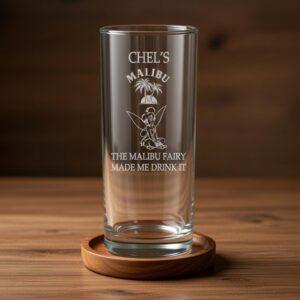 "Coconut Rum Fairy" Personalised Highball Glass