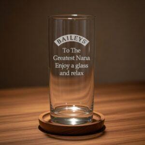 "Irish Cream & Message" Design Personalised Highball Glass