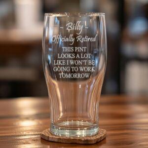 Officially Retired Pint