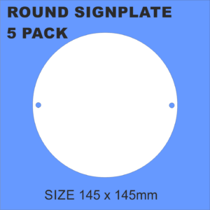Acrylic Circle Sign Plate