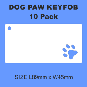 Dog Paw Key Fobs