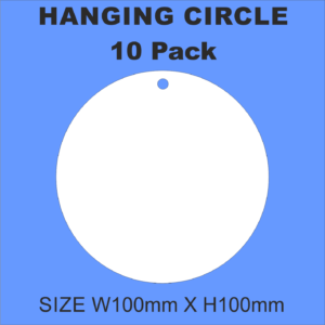3mm White Acrylic Hanging Circle