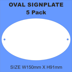 Oval Sign Plate X5