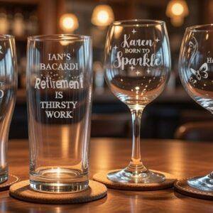 PERSONALISED LASER ENGRAVED GLASSES