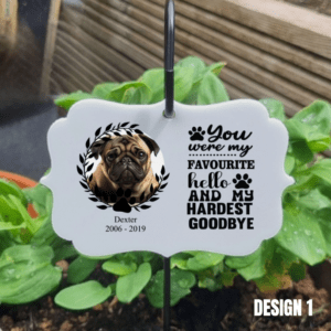 memorial grave/garden pet plaque