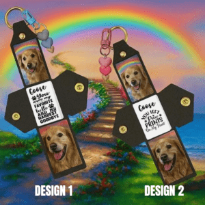 personalised pet photo keyring