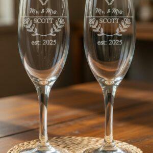 Wedding champagne flutes Des2